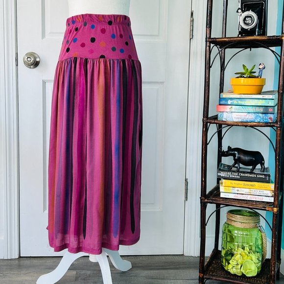 Gudrun Sjoden Dresses & Skirts - Gudrun Sjoden 100% modal striped/polka dot elastic waist Skirt (size S)